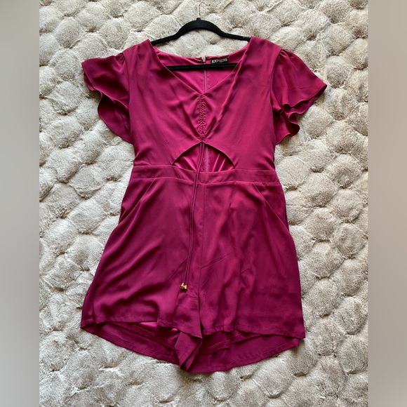 Red express size 10 cut out romper - Picture 1 of 2